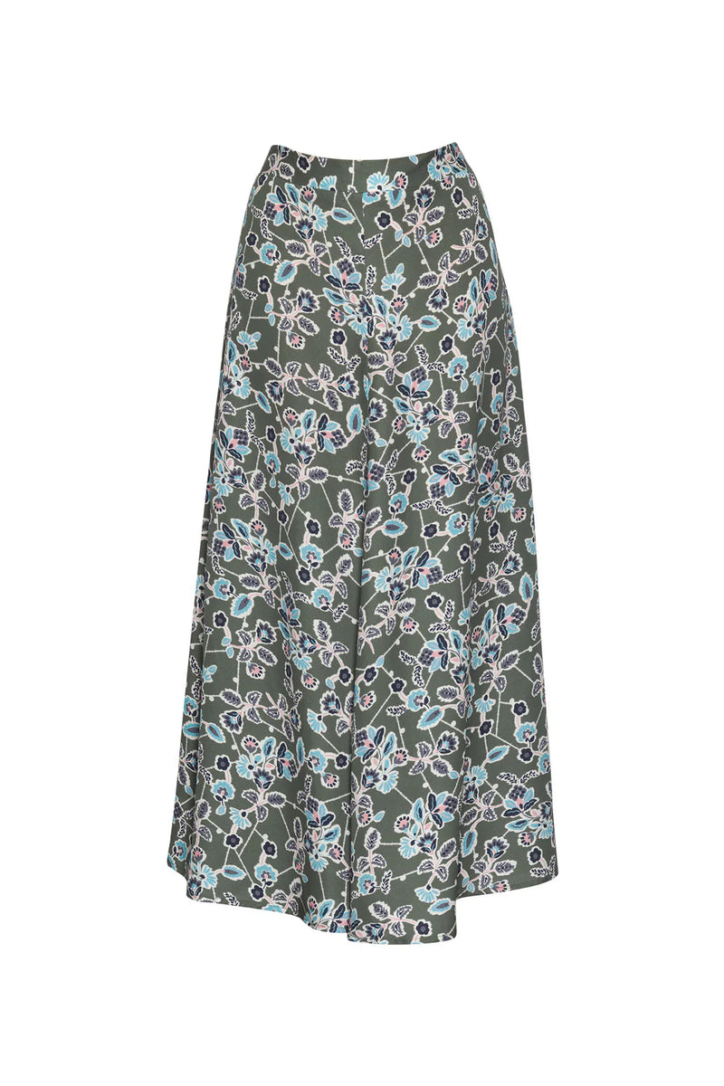 madly sweetly pick a path skirt khaki multi