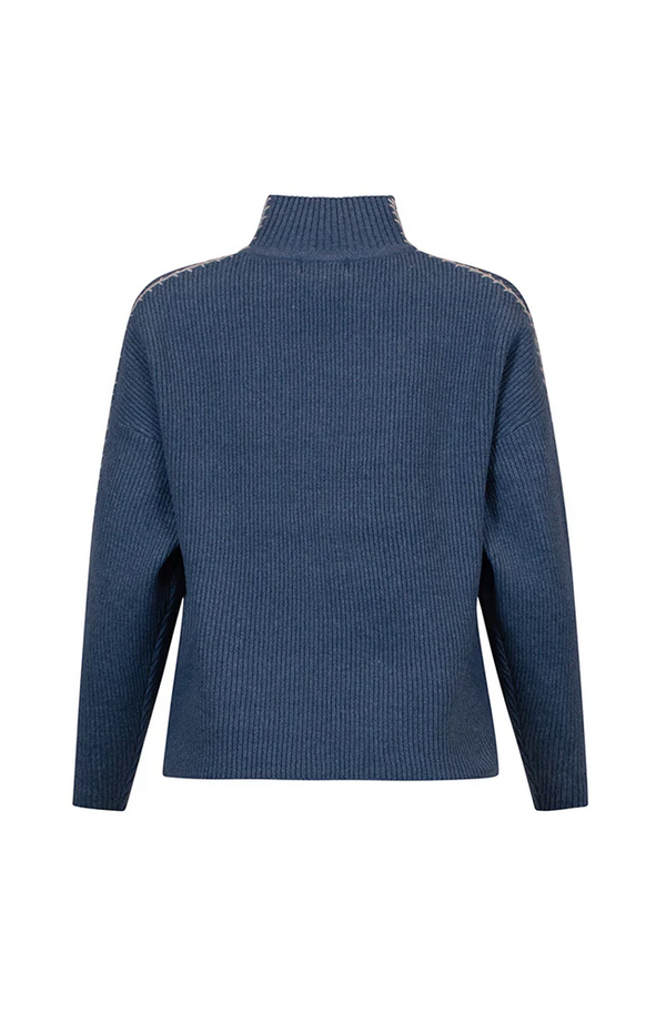 madly sweetly navigator sweater soft denim MSK2506
