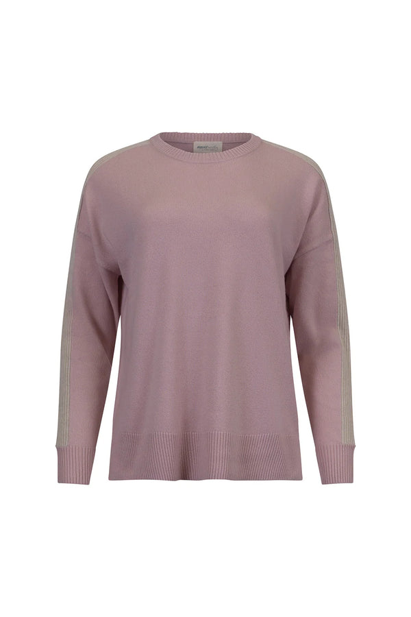madly sweetly getaway crew sweater dusky pink MSK2512