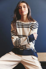 alessandra cascade sweater ivory 203BQ