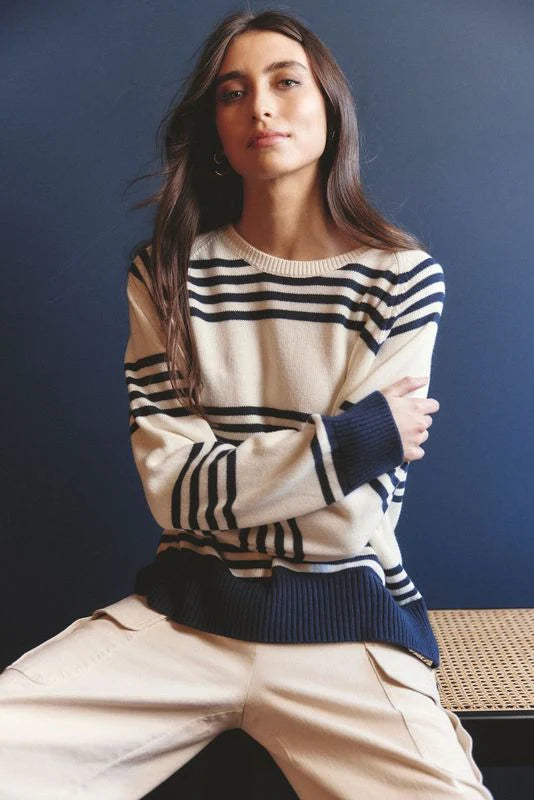 alessandra cascade sweater ivory 203BQ