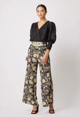once was harmony linen wide leg pant