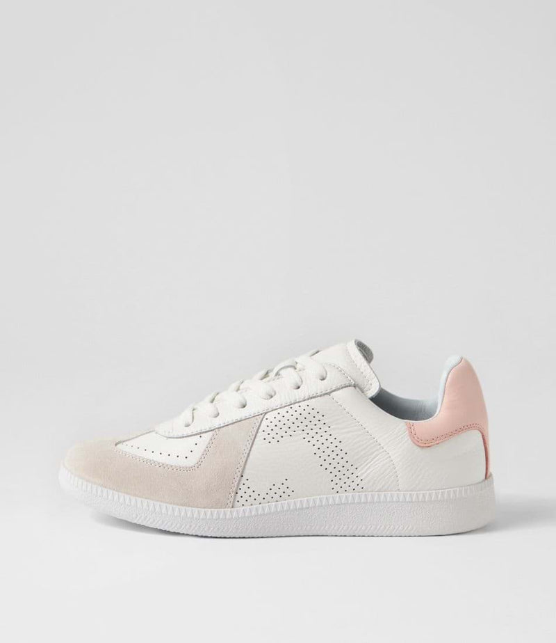 rollie pace white/snow pink sneaker