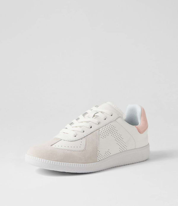 rollie pace white/snow pink sneaker
