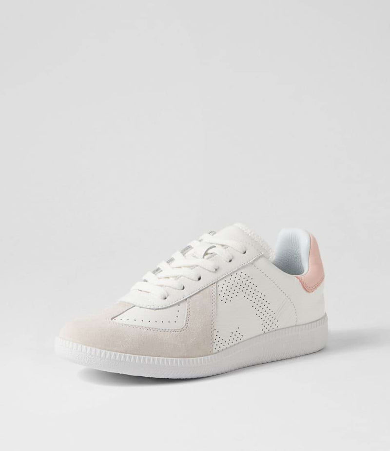 rollie pace white/snow pink sneaker