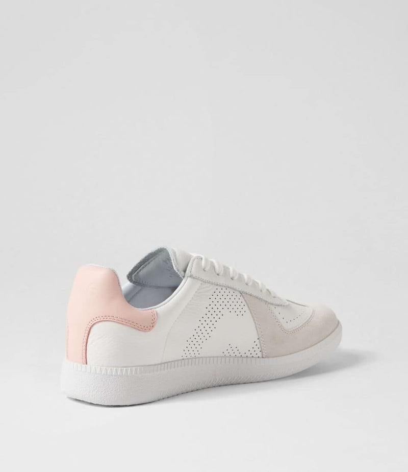 rollie pace white/snow pink sneaker