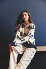 alessandra cascade sweater ivory 203BQ