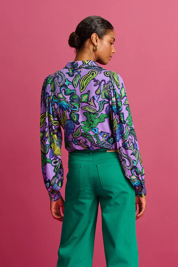 pom blouse full glow lilac