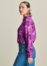 pom milly featherfest blouse cactus pink SP7958