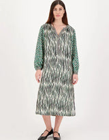 me369 hanna placket dress safari 224L70767