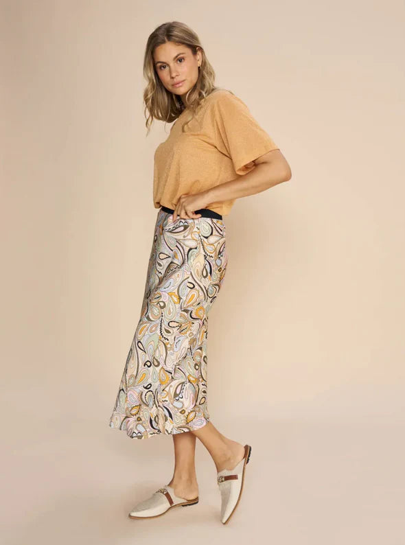 mos mosh bias arzu skirt smoke green
