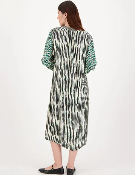 me369 hanna placket dress safari 224L70767