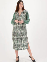 me369 hanna placket dress safari 224L70767