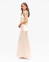 white closet silk touch slip skirt 2 colours