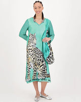 me369 violet v neck t dress safari 224L70748