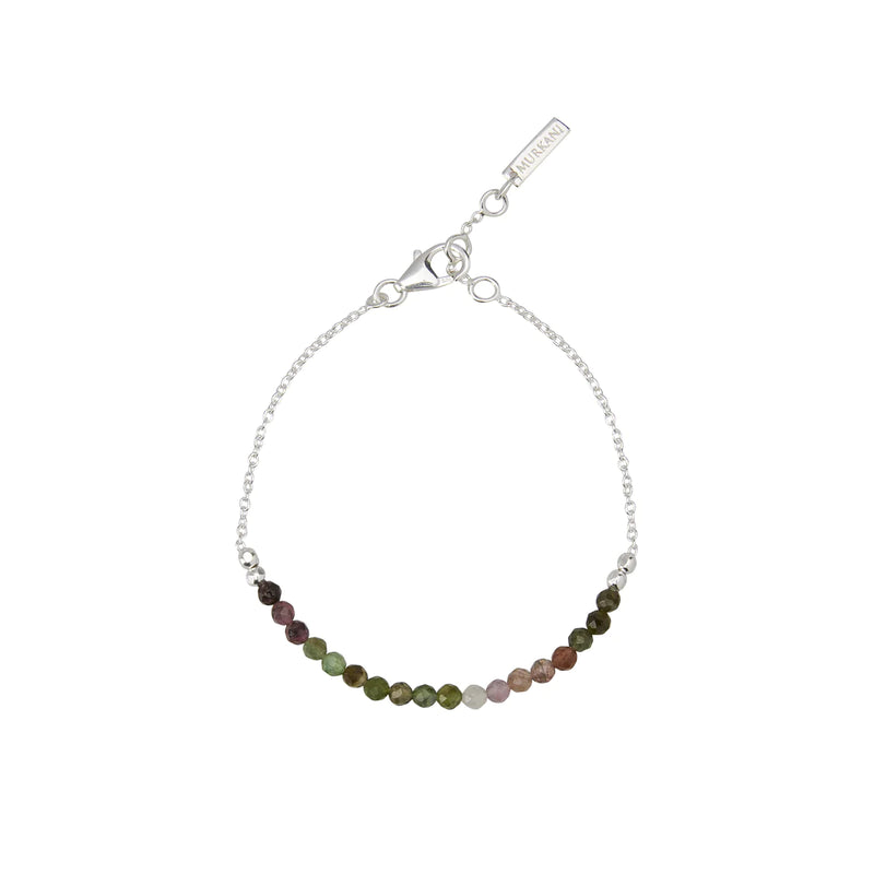 murkani wandering soul tourmaline bracelet in sterling silver WSSB17