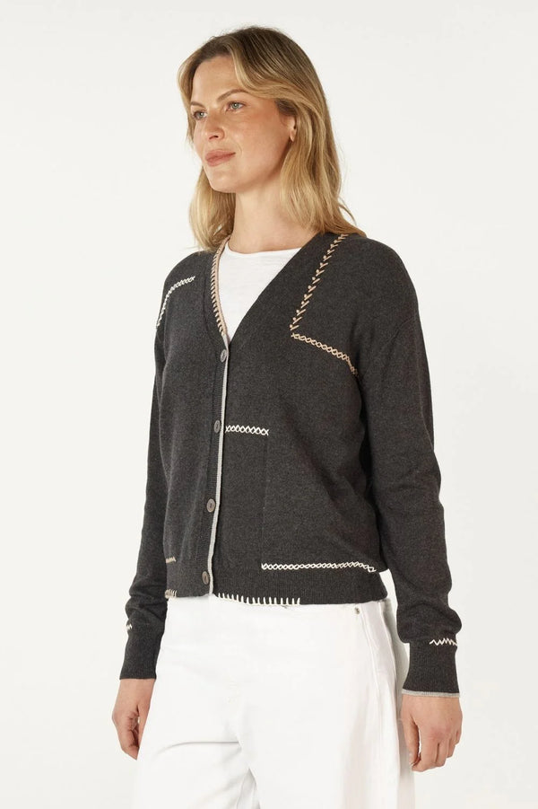 zaket & plover handcraft cardi cinder ZP7124