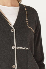zaket & plover handcraft cardi cinder ZP7124