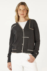 zaket & plover handcraft cardi cinder ZP7124