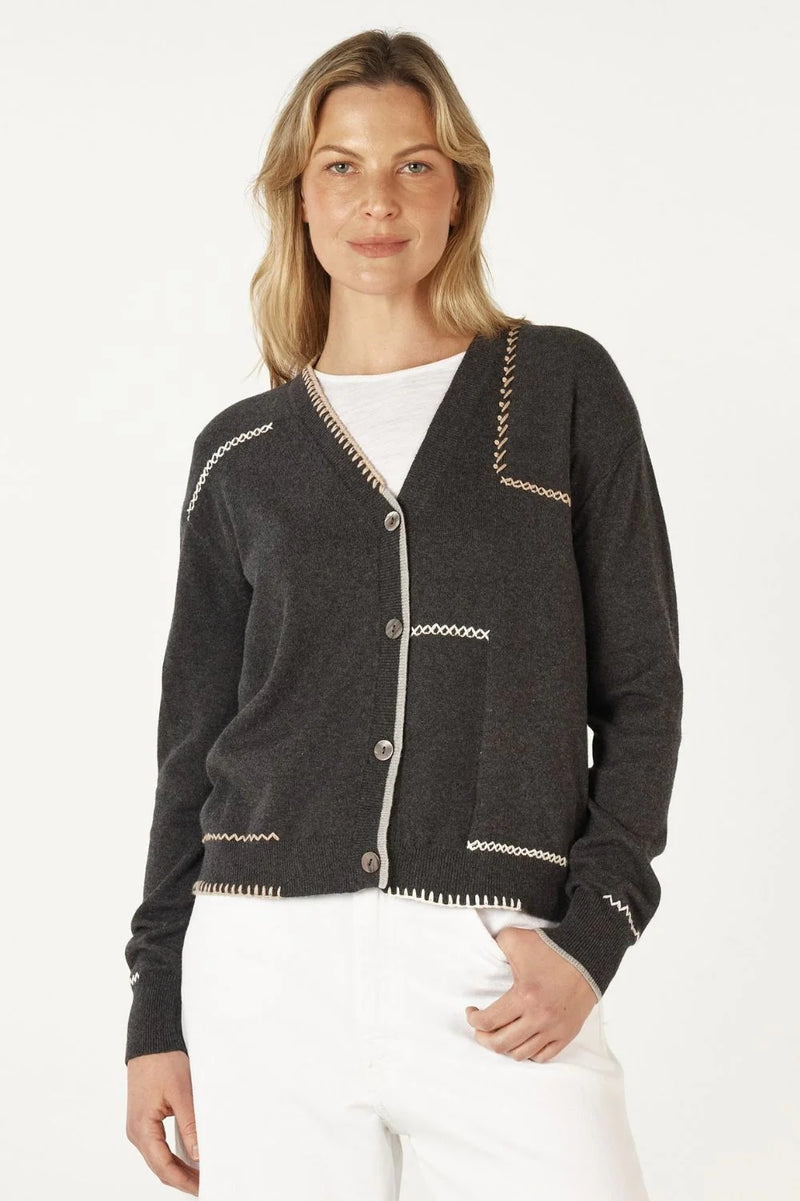 zaket & plover handcraft cardi cinder ZP7124