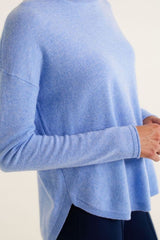 alessandra baby belle sweater azure 100% cashmere