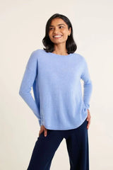 alessandra baby belle sweater azure 100% cashmere