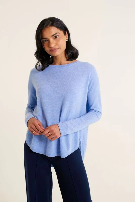 alessandra baby belle sweater azure 100% cashmere