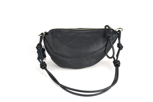 hi ho crescent bag black/gold fittings