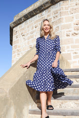 Ivy & Isabel - claudia Dress - lotus navy