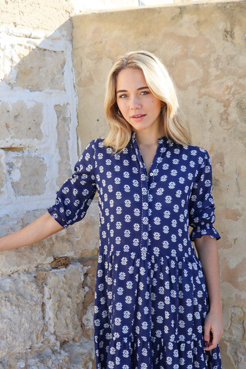 Ivy & Isabel claudia dress lotus navy