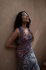 kachel hannah dress multi 585KA085