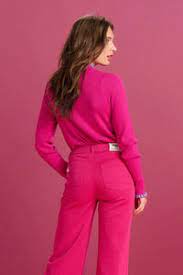 pom turtleneck fiery pink