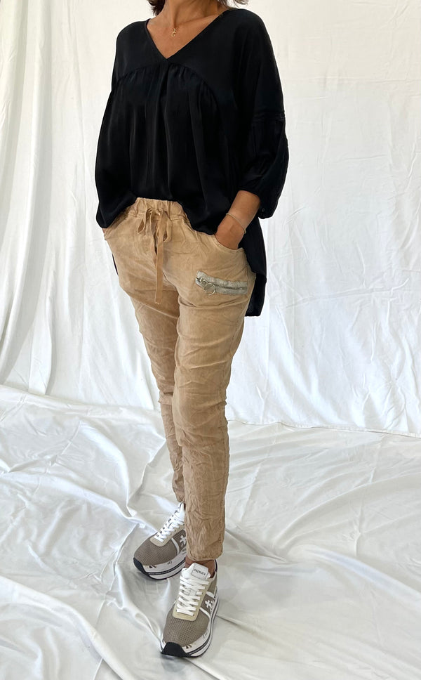 italian luxe jogger pant in 2 colours