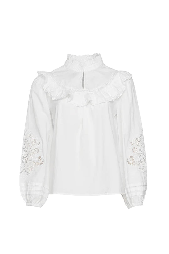 loobies story maggie blouse white