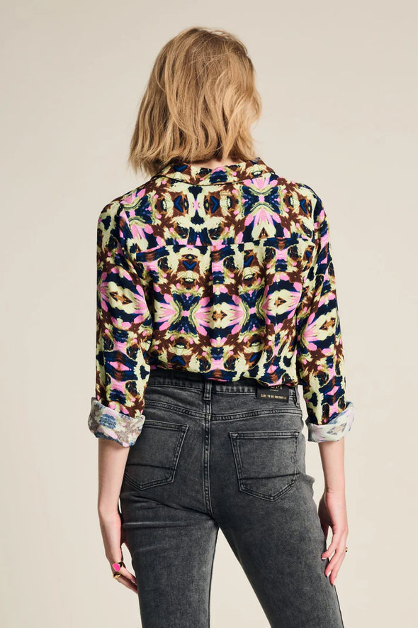 pom mila butterfly blouse sky SP7927