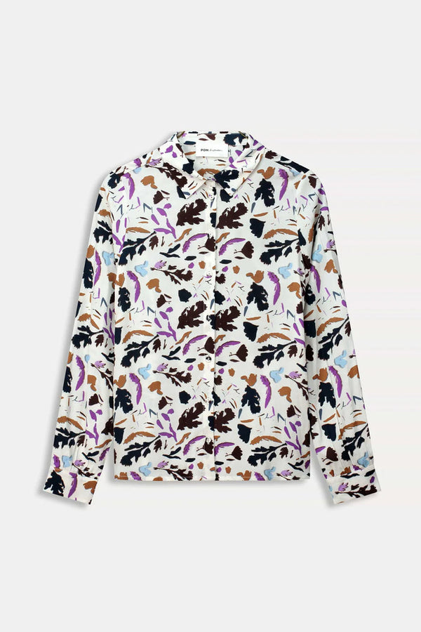 pom mila featherfest blouse ecru SP7956