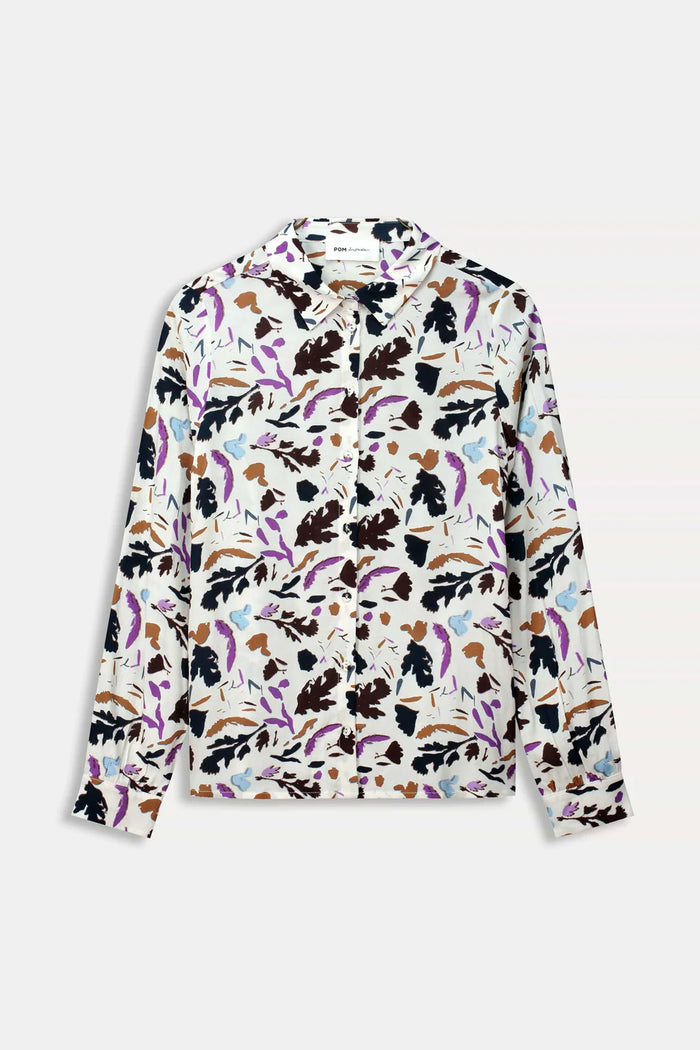 pom mila featherfest blouse ecru SP7956
