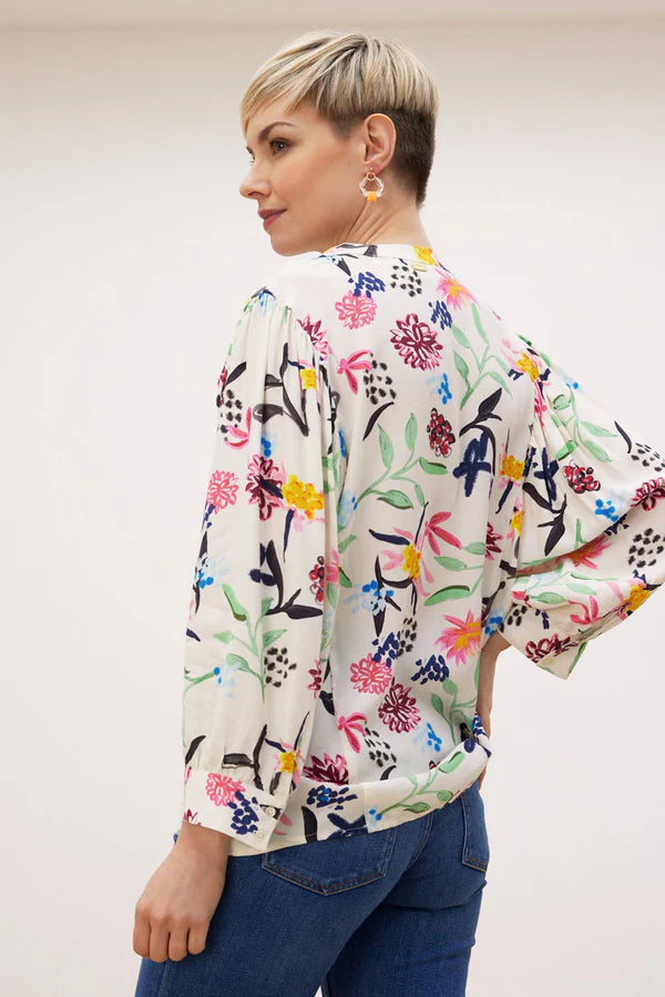 pom garden bloom blouse