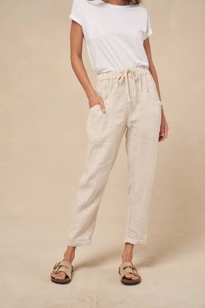 little lies luxe pants 2 colours terracotta natural S19070401