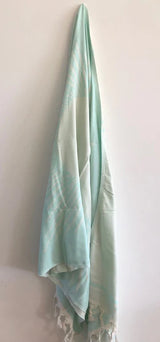 salty shadows sun turkish towel mint