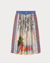 me369 vanessa printed midi skirt snake 224L60300