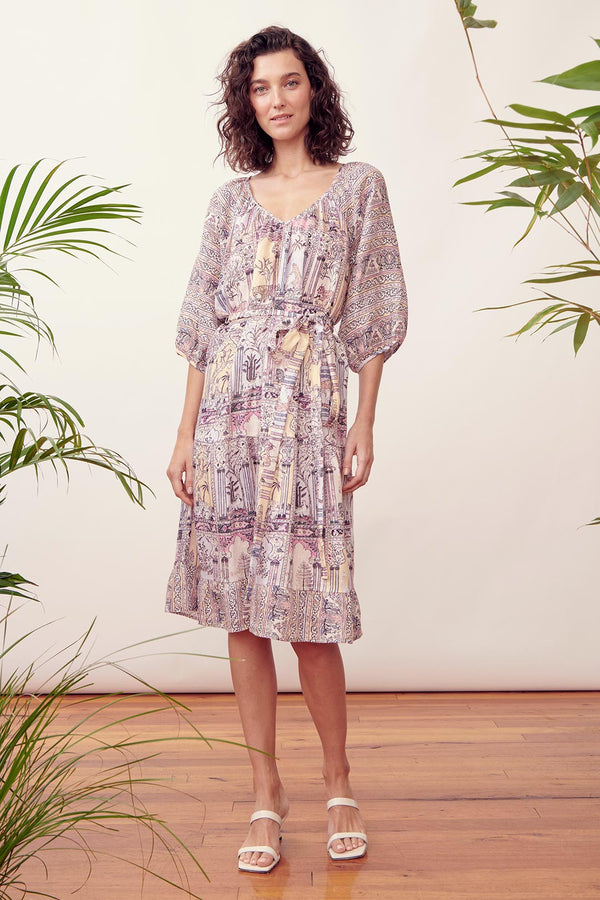 the dreamer label dolma shambala linen dress