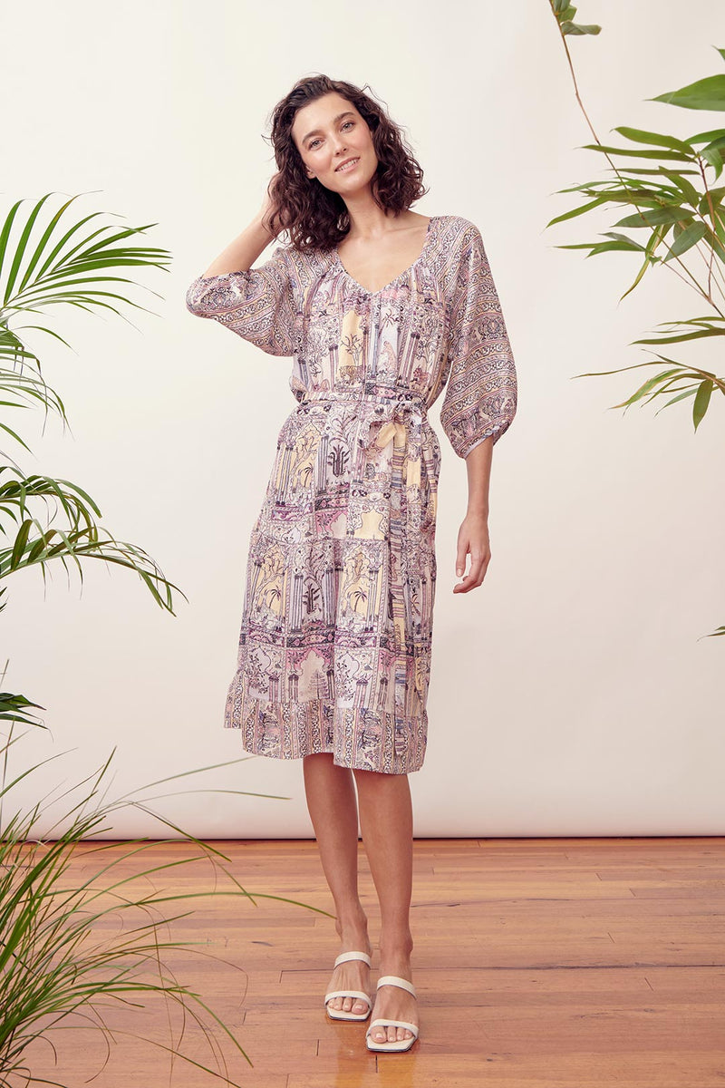 the dreamer label dolma shambala linen dress