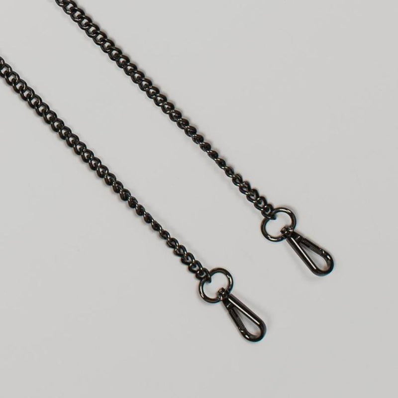 vestirsi pebbled leather chain strap white