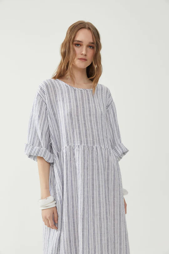 kiitos reen dress bold stripe