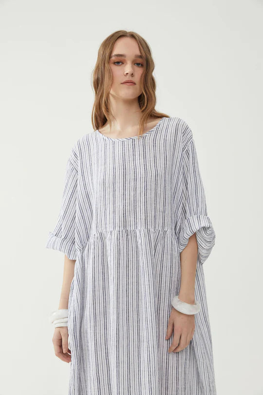 kiitos reen dress bold stripe