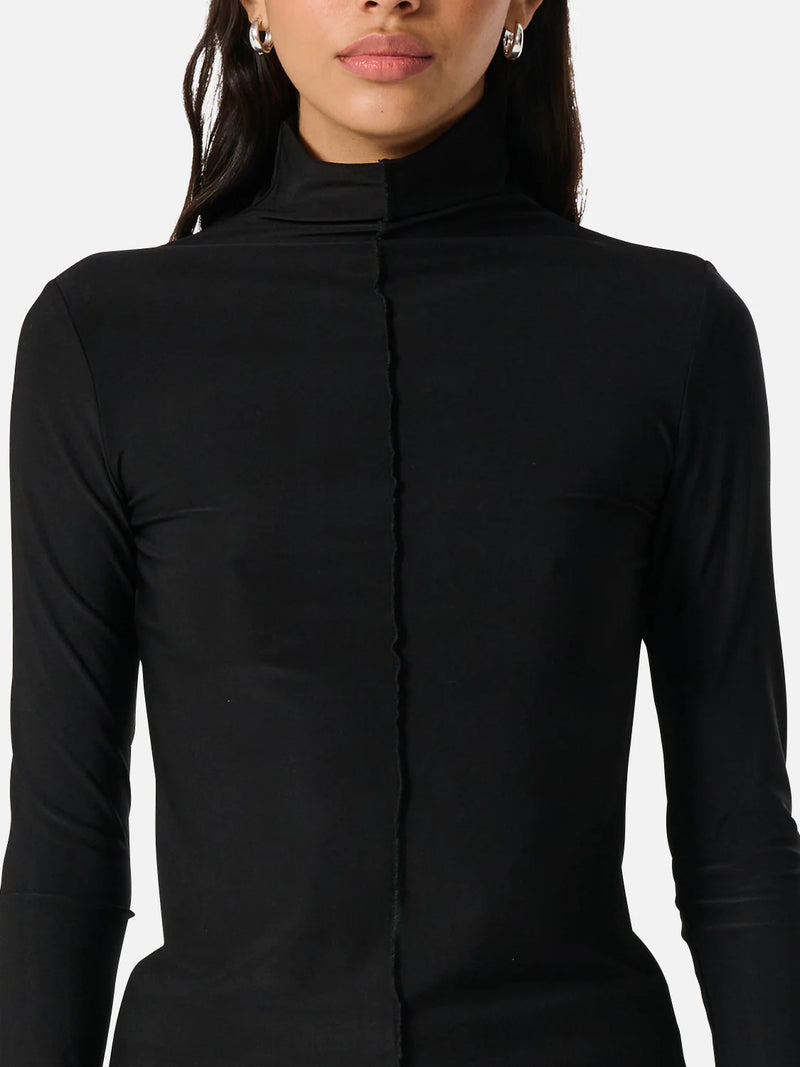 ena pelly freya long sleeve top black