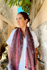 silk scarves multi 7 colours