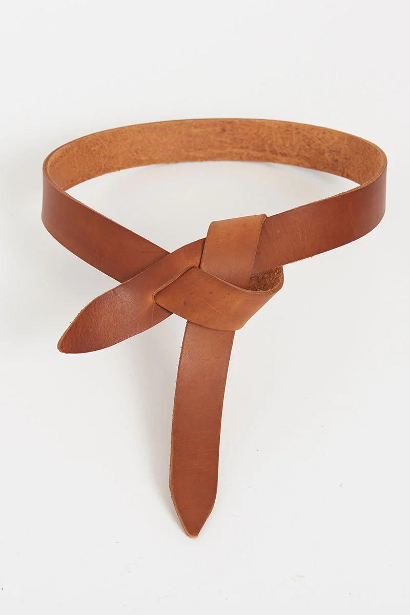 shirty the easy leather belt tan