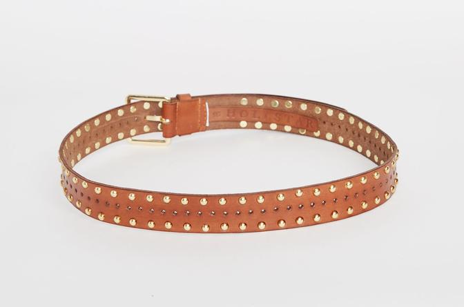 caravan & co sterling leather belt tan